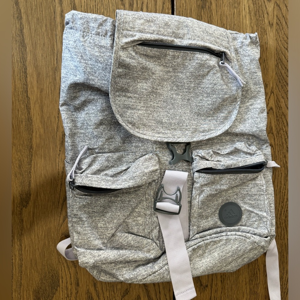 Gray/lavendar used adidas backpack
